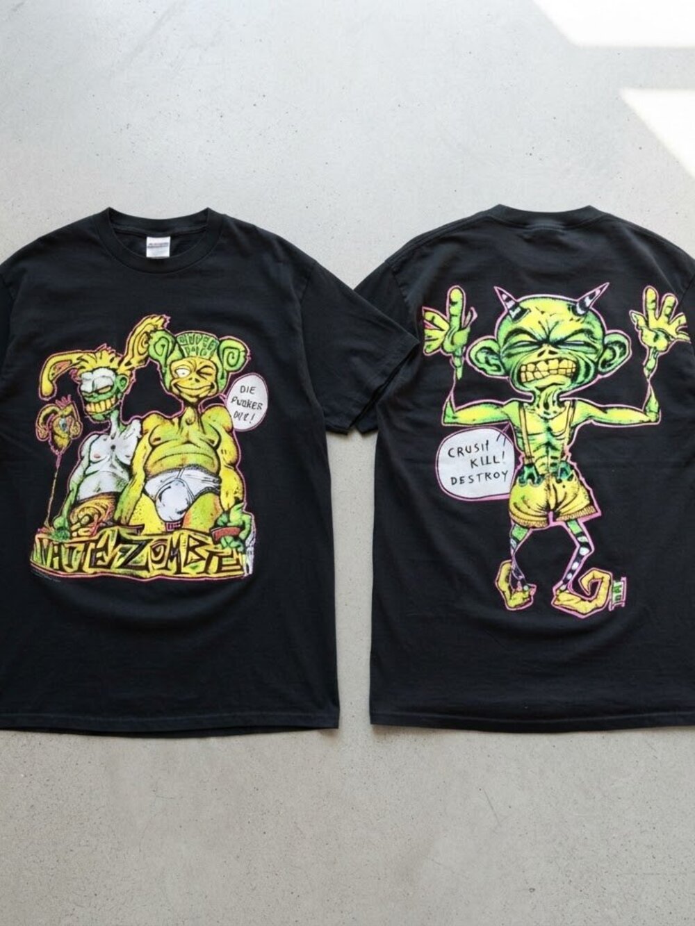 White Zombie 90s Tour Black T-Shirt S-4XL
